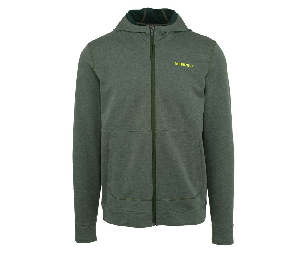 Merrell Jackets Grey - Timber Full Zip Hoody - Mens 80DGMBSAN